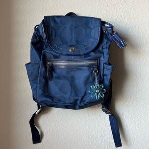 Coach Blue Backpack